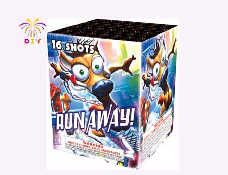 RUN AWAY 16S CAKE FIREWORKS
