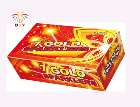 7"GOLD SPARKLERS